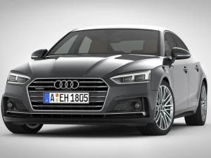 audi a5 sportback 2018 detailed interior 3D Model