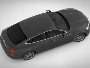 audi a5 sportback 2018 detailed interior Model 3D