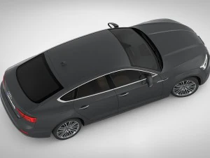 audi a5 sportback 2018 detailed interior 3D Model