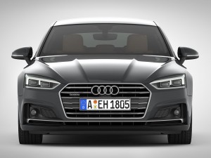 audi a5 sportback 2018 detailed interior Model 3D