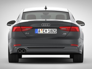 audi a5 sportback 2018 detailed interior Model 3D