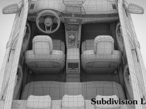 audi a5 sportback 2018 detailed interior Model 3D
