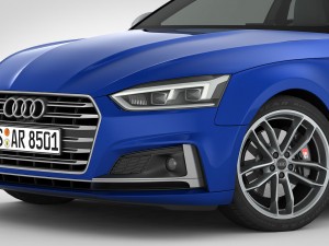 audi s5 coupe 2018 detailed interior Modelo 3D