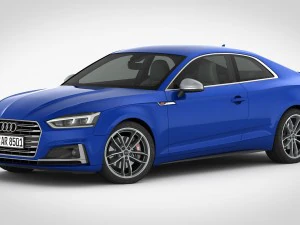 audi s5 coupe 2018 detailed interior 3D Model