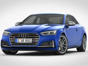 audi s5 coupe 2018 detailed interior 3D Model