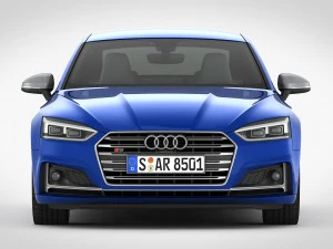 audi s5 coupe 2018 detailed interior 3D Model