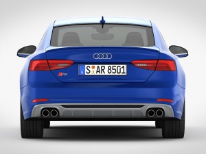 audi s5 coupe 2018 detailed interior Modelo 3D