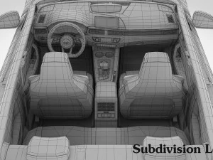 audi s5 coupe 2018 detailed interior 3D Model