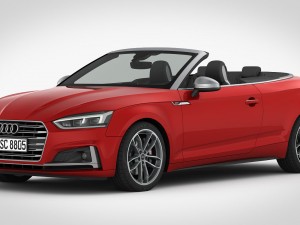 audi s5 cabriolet 2018 detailed interior Modello 3D