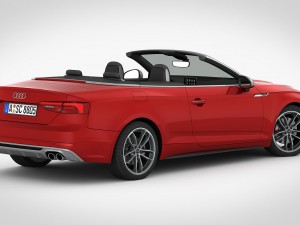 audi s5 cabriolet 2018 detailed interior Modelo 3D
