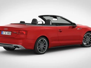 audi s5 cabriolet 2018 detailed interior 3D Model