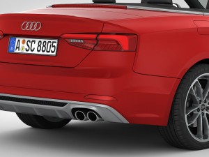 audi s5 cabriolet 2018 detailed interior Modelo 3D