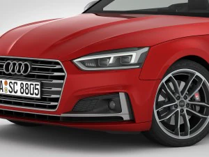 audi s5 cabriolet 2018 detailed interior 3D Model