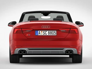 audi s5 cabriolet 2018 detailed interior 3D Model
