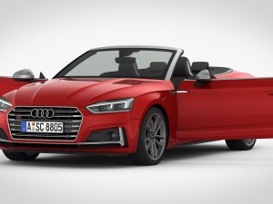 audi s5 cabriolet 2018 detailed interior Modelo 3D