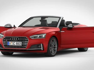 audi s5 cabriolet 2018 detailed interior 3D Model