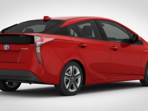 toyota prius 2016 detailed interior 3D Model