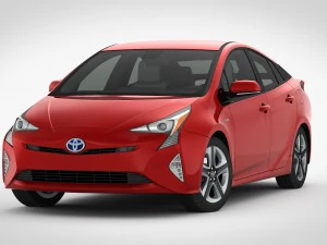 Toyota prius 2016 detailed interior 3D Model