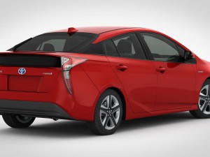 toyota prius 2016 detailed interior 3D Model