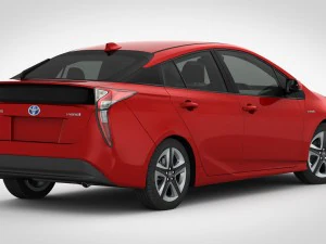 Toyota prius 2016 detailed interior 3D Model
