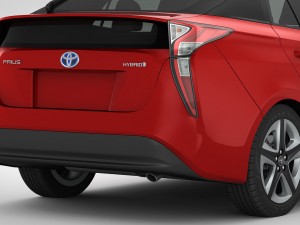 toyota prius 2016 detailed interior 3D Model