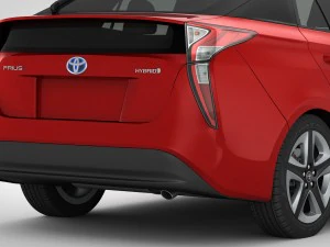Toyota prius 2016 detailed interior 3D Model