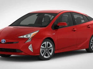 Toyota prius 2016 detailed interior 3D Model
