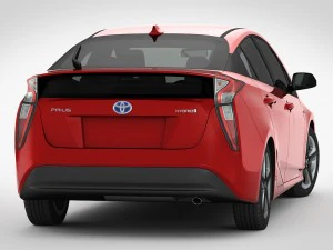 Toyota prius 2016 detailed interior 3D Model