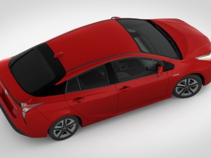 toyota prius 2016 detailed interior 3D Model