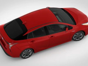 Toyota prius 2016 detailed interior 3D Model