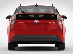Toyota prius 2016 detailed interior 3D Model
