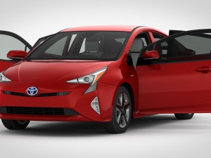 toyota prius 2016 detailed interior 3D Model