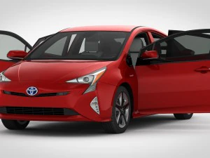 Toyota prius 2016 detailed interior 3D Model