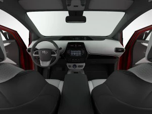 Toyota prius 2016 detailed interior 3D Model