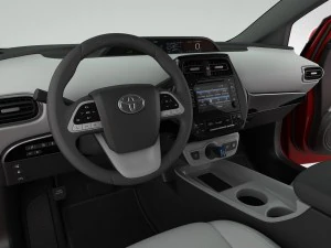 Toyota prius 2016 detailed interior 3D Model