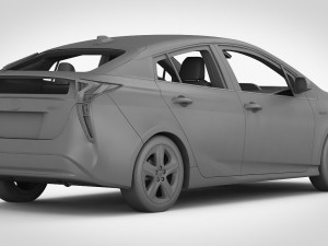 toyota prius 2016 detailed interior 3D Model