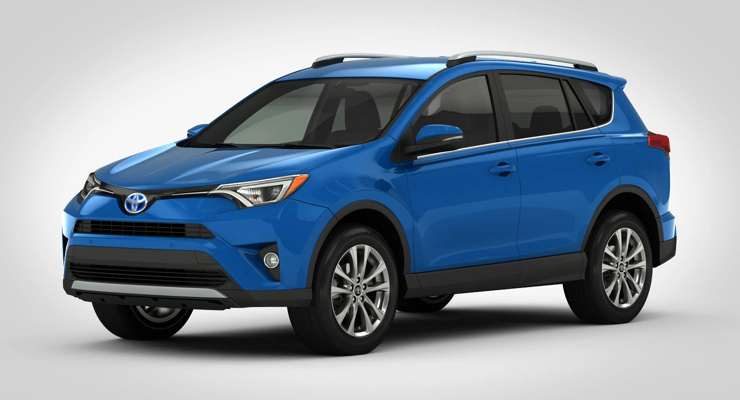 toyota rav4 hybrid 2017 detailed interior 3D Model .c4d .max .obj .3ds .fbx .stl .blend 