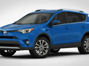 toyota rav4 hybrid 2017 detailed interior 3D Model