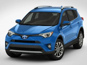toyota rav4 hybrid 2017 detailed interior 3D Model