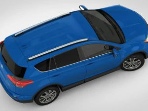 toyota rav4 hybrid 2017 detailed interior 3D Model