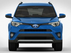 toyota rav4 hybrid 2017 detailed interior 3D Model