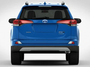toyota rav4 hybrid 2017 detailed interior 3D Model