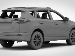 toyota rav4 hybrid 2017 detailed interior 3D Model
