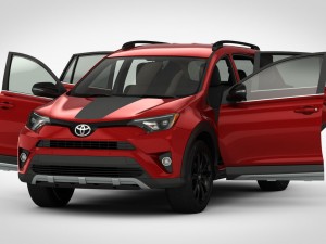 toyota rav4 adventure 2018 detailed interior 3D Model