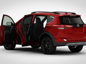 toyota rav4 adventure 2018 detailed interior 3D Model