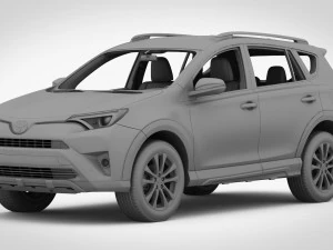 toyota rav4 adventure 2018 detailed interior 3D Model