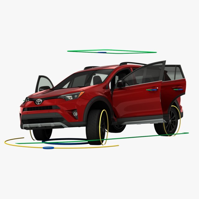 toyota rav4 adventure 2018 rigged Modelo 3D .c4d .max .obj .3ds .fbx .stl .blend 