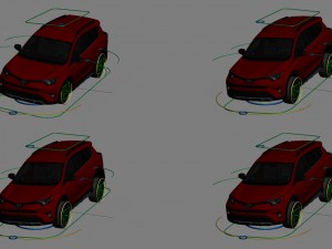 toyota rav4 adventure 2018 rigged Modelo 3D