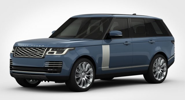 range rover autobiography 2018 detailed interior Model 3D .c4d .max .obj .3ds .fbx .stl .blend 