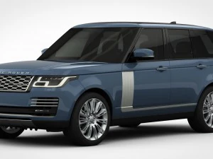 range rover otobiyografi 2018 detaylı i&ccedil; mekan 3D Model